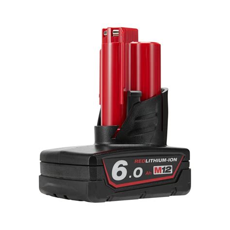 M12™ Redlithium™ Ion 60ah Battery M12b6 Milwaukee Mass Technologies 3m Authorised