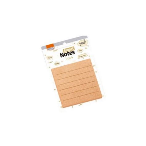 Notas Adesivas Smart Notes 76x76mm Pautado BRW Kraft 50fls