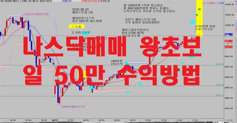 주식강의 해외선물 왕초보 나스닥 하루 50만원 이상 버는방법