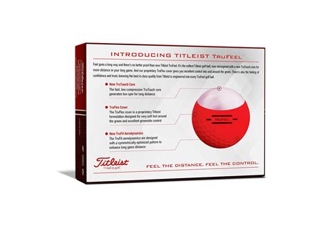 Titleist Trufeel Red Golf Balls Balls Golfonline