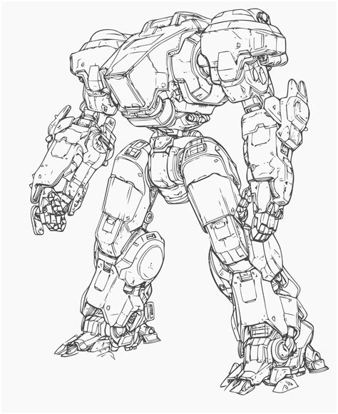 Mecha Illustration Mecha Coloring Book Premium Ai Generated Vector