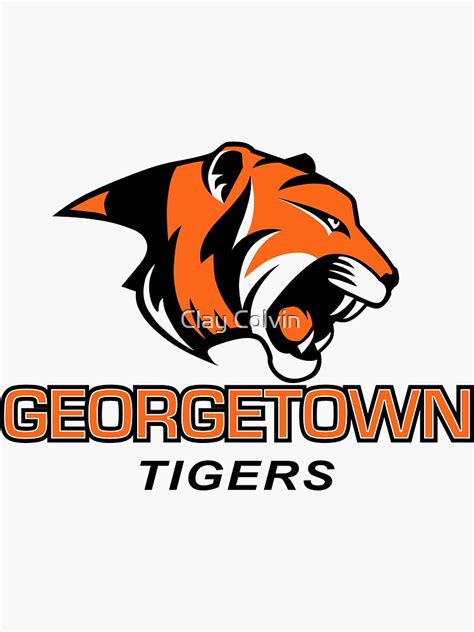 Georgetown College Sticker For Sale By Clay Colvin Redbubble