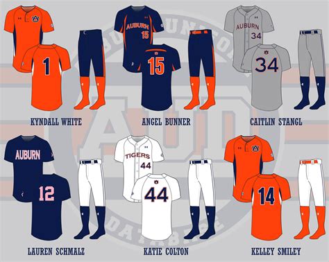 Auburn Tigers Softball Uniform History - Auburn Uniform Database