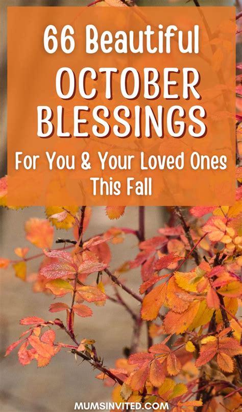 October Blessings Quotes and Prayers | October quotes, Blessed quotes ...