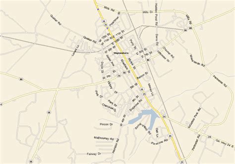 Downtown Waynesboro Map