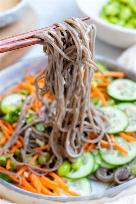 Miso Sesame Soba Noodles Vegetarian The Floured Camera