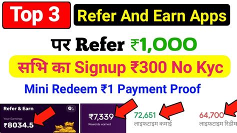 Top Best Refer And Earn Apps In Ll Earn Daily Without