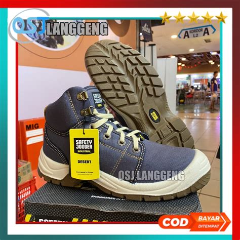 Jual Sepatu Safety Jogger Desert Warna Biru Safety Shoes Jogger