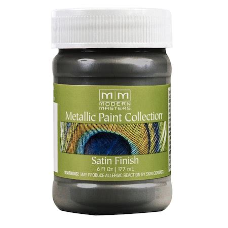 Modern Masters Metallic Paint WaterBase Steel Gray 6 Oz ME244 Zoro