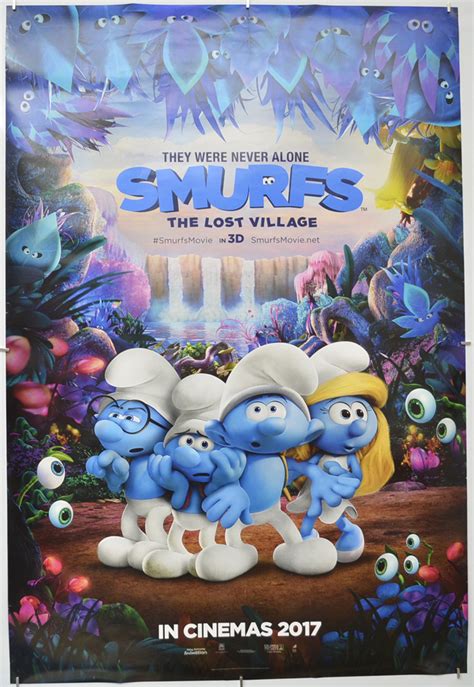 Smurfs The Lost Village Teaser Advance Version Original Movie Poster