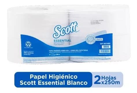 Scott Essential Papel Higienico Jumbo Hoja Doble X Mercadolibre