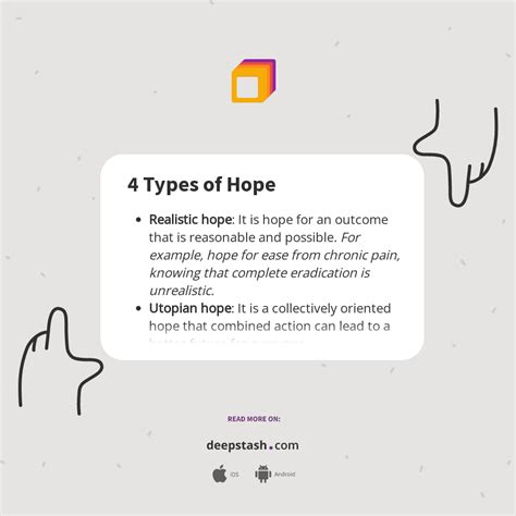 4 Types Of Hope Deepstash