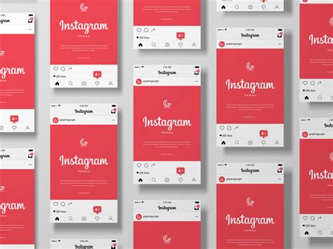 Free Grid Instagram Post Mockup Free Psd Templates