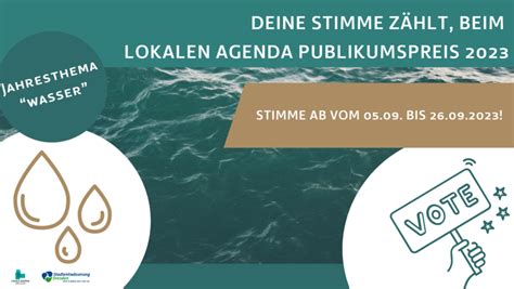 Abstimmung Publikumspreis Mit Dem Jahresthema Wasser Lokale