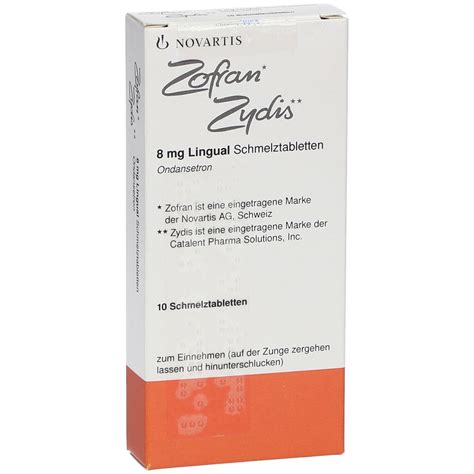 Zofran 8 Mg Zydis Lingual 10 St Mit Dem E Rezept Kaufen Shop Apotheke