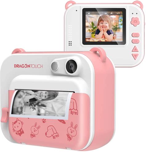 Dragon Touch Instant Print Camera for Kids, Zero Ink Toy Camera with Print Paper, Portable ...