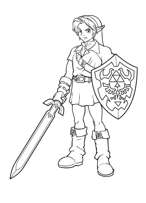 Printable Zelda Coloring Pages