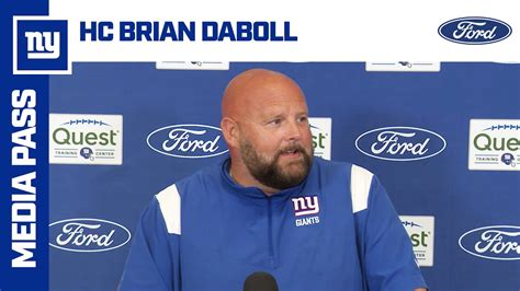 Brian Daboll On First Padded Practice New York Giants YouTube