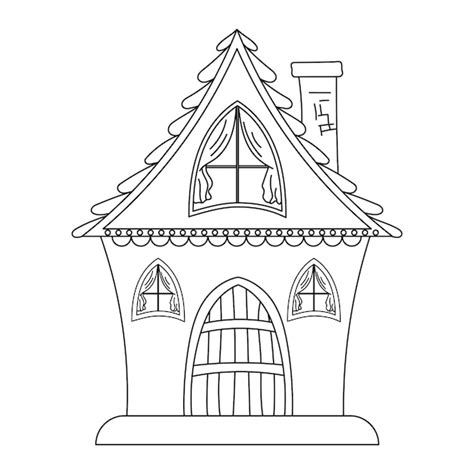 Premium Vector | Hand drawn halloween haunted house