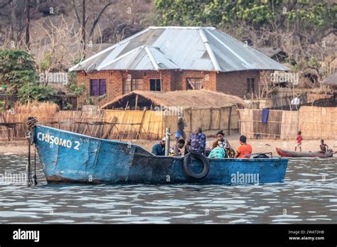 Fishermen, Dusk, Chembe fishing village, Mangochi, Lake Malawi, Malawi ...