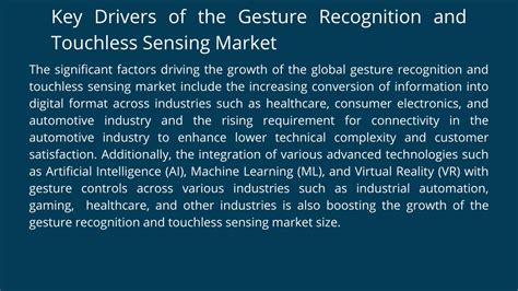 PPT Gesture Recognition And Touchless Sensing Market Forecast Report