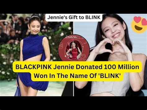 Blackpink Jennie Donated Million Won In The Name Of Blink Kpop