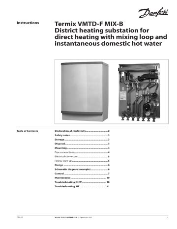 Danfoss Termix VMTD F MIX B Operating Guide Manualzz