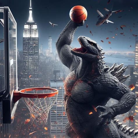 Feel Free To Screenshot These Ai Images Of Godzilla Dunking A