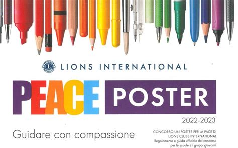 Concorso Un Poster Per La Pace Il Lions Club Premia Studenti