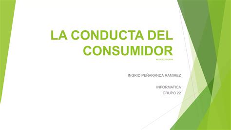 Conducta Del Consumidor Ppt