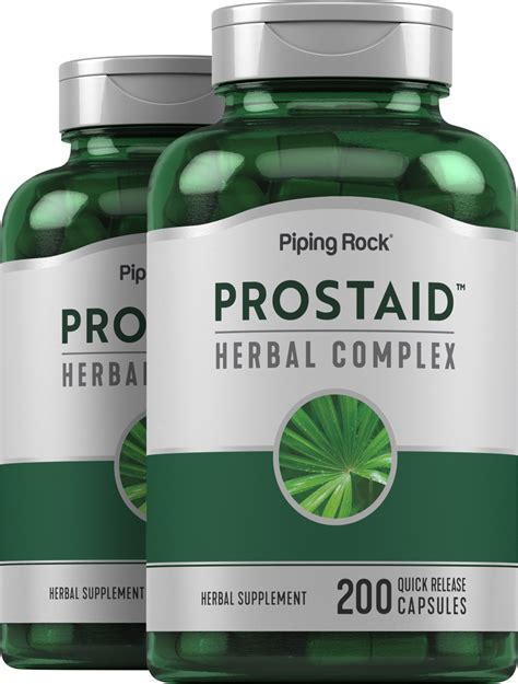 Saw Palmetto Prostaid Herbal Complex 2 Bottles X 200 Capsules