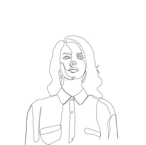 Lana Del Rey Line Art Disegni Ricamo Tatuaggi