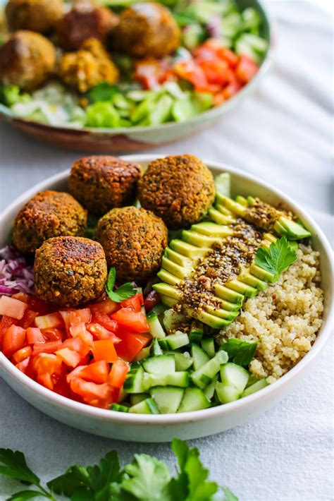 Falafel Bowl W Dukkah Avocado Quinoa The Avo Tree