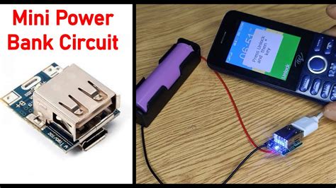 Mini Power Bank Circuit || 5V Lithium Battery Charger Step Up ...