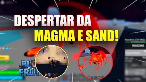 Despertei A Sand E A Magma No Blox Fruits Qual A Melhor Robloxrumo A 5k Youtube