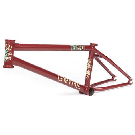 Bsd Grime Frame Rusted Red Bmx Frames The Secret Bmx Shop