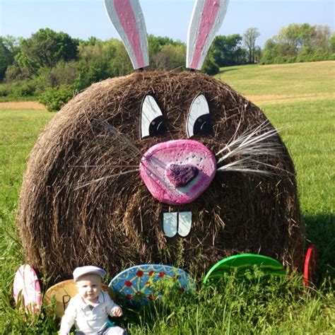 Hay Bale Easter Hay Bale Decorations Hay Bale Ideas Christmas Farm