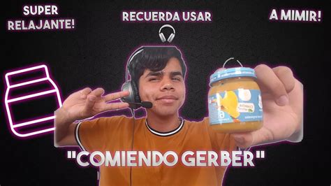 Asmr Comiendo Gerber De Mango Relax Eating Sound Youtube