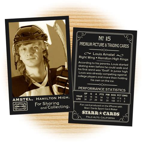 Custom Hockey Cards - Retro 75™ Series Starr Cards