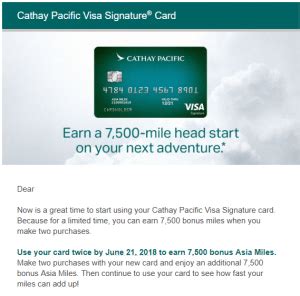 Expired Targeted Cathay Pacific Synchrony Cardholders Earn