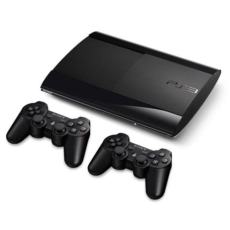 Sony Playstation 3 Super Slim 250gb 2 Controles 3 Jogos Cor Charcoal