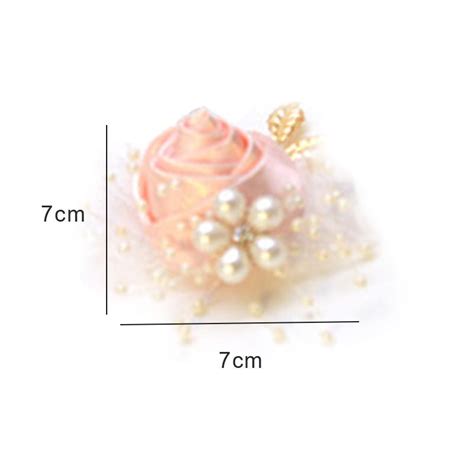 Buy Pc Bracelet Accessorie Bride Wrist Flower Pearl Hand Flowers