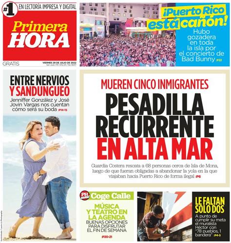 Newspaper Primera Hora Puerto Rico Newspapers In Puerto Rico Friday