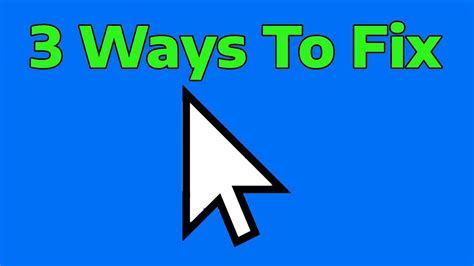 How To Fix Mouse Cursor Disappears In Windows Youtube