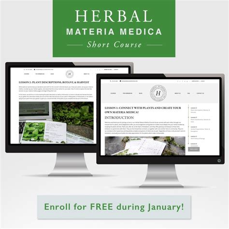 Learn About Herbs Herbal Materia Medica Course