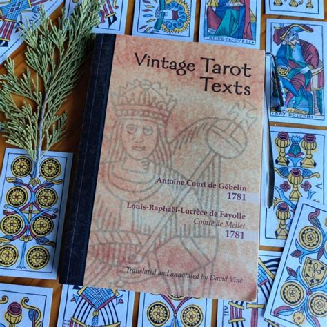 Texto De Tarot Vintage Gebelin Y Comte De Mellet Traducción Por