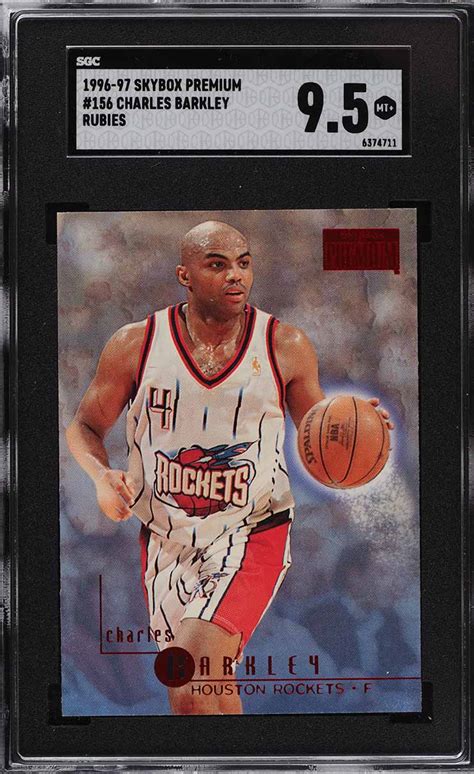 1996 Skybox Premium Rubies Charles Barkley 156 SGC 9 5 MINT PWCC