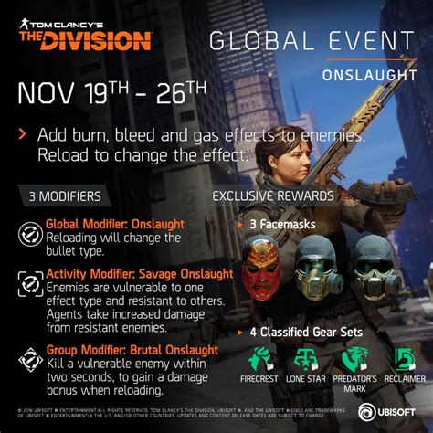 The Division 2 On Twitter Welcome Back To Global Event Onslaught