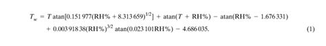 Assignment Calculate Wet Bulb Temperature For Cmip Models Earth And