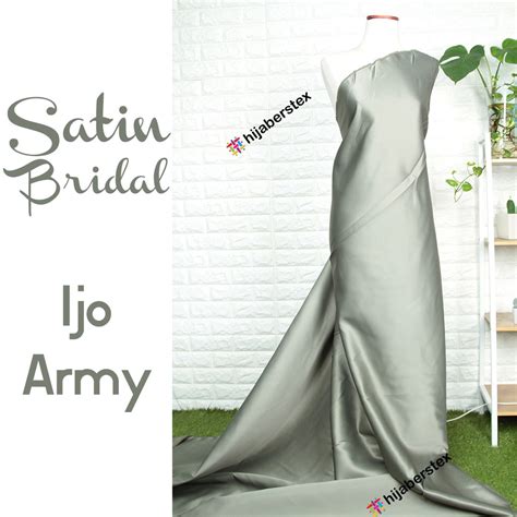 Jual HijabersTex 1 2 Meter Bahan Kain SATIN BRIDAL DC Shopee Indonesia